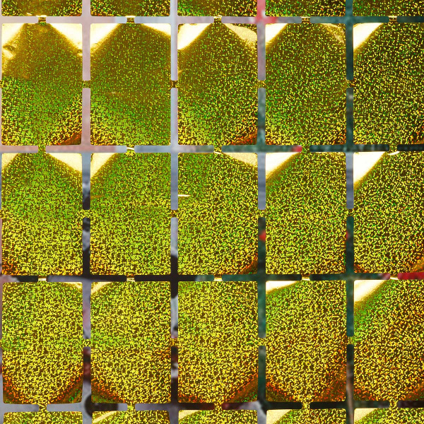 Занавес 9222-23-1 из фольги "Прямоугольник" 1*1,8м Золотой  (600)